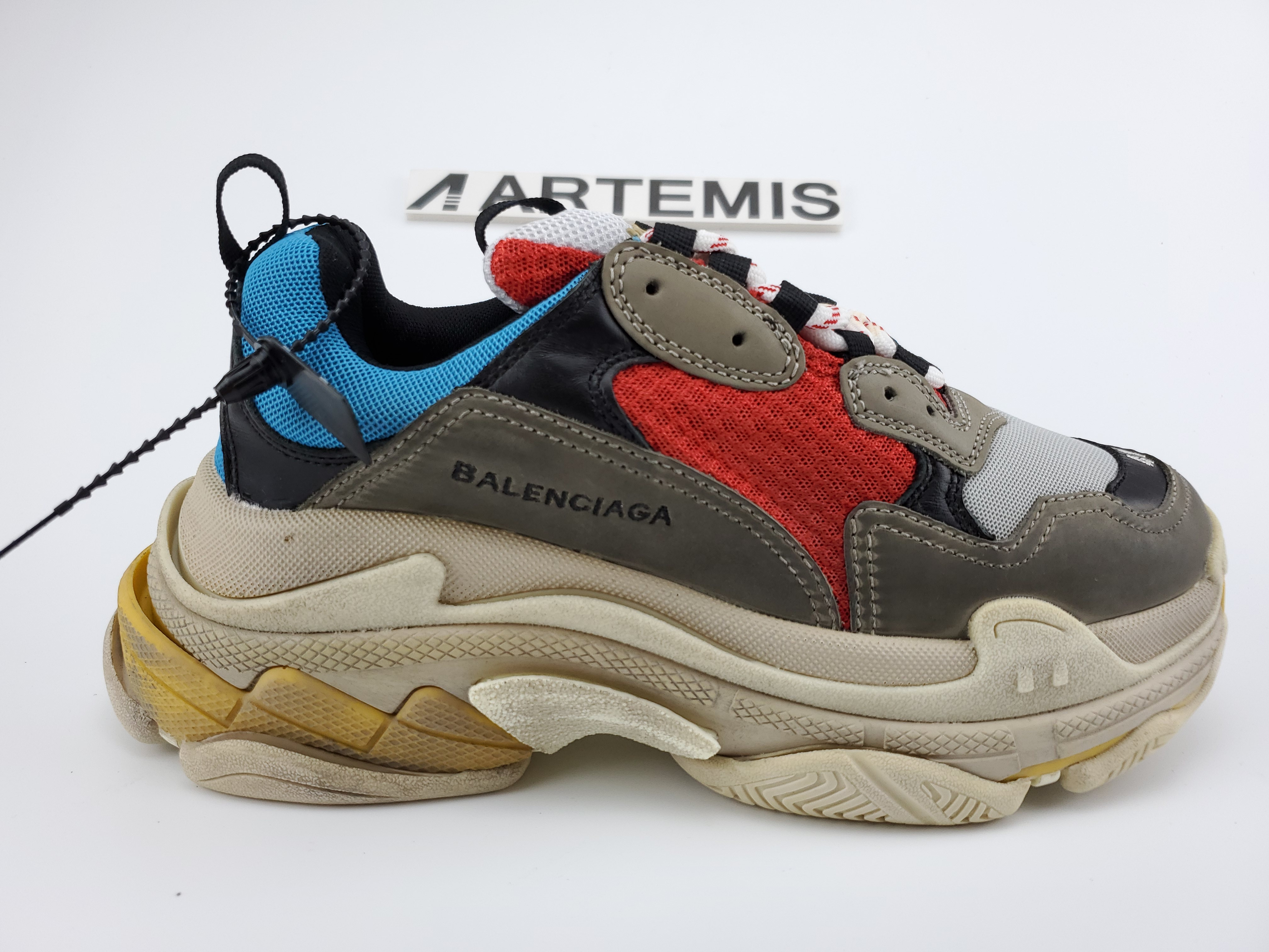 Balenciga Triple S Grey Red Blue (2018 Reissue)