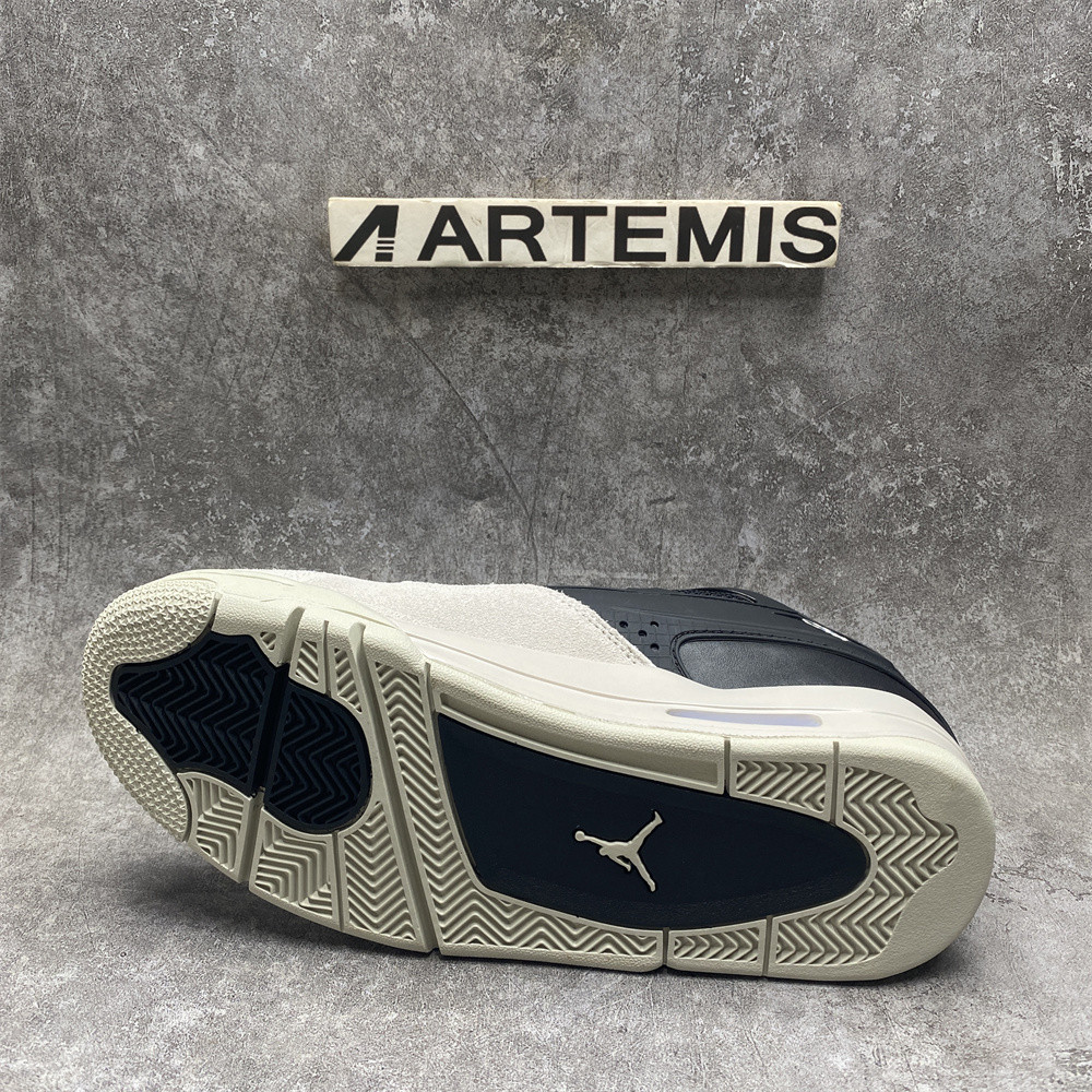 UA Jordan 4 RM Black Light Bone