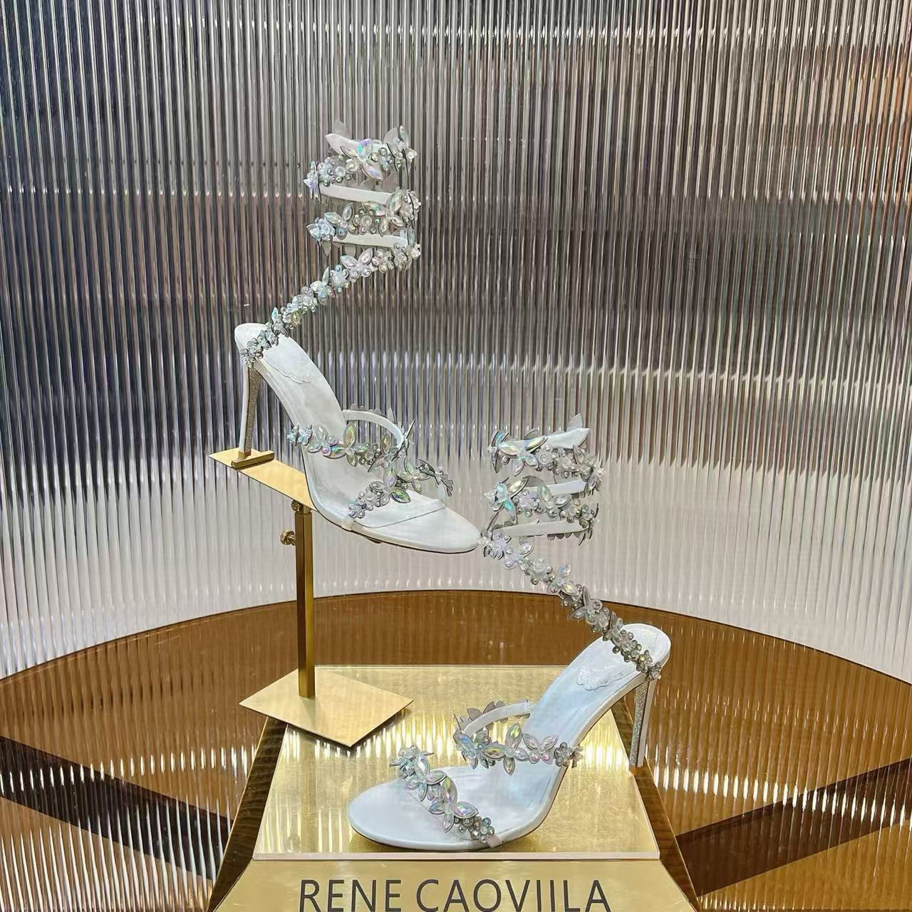 UA RENÉ CAOVILLA Cleo Pumps Sandals 95mm