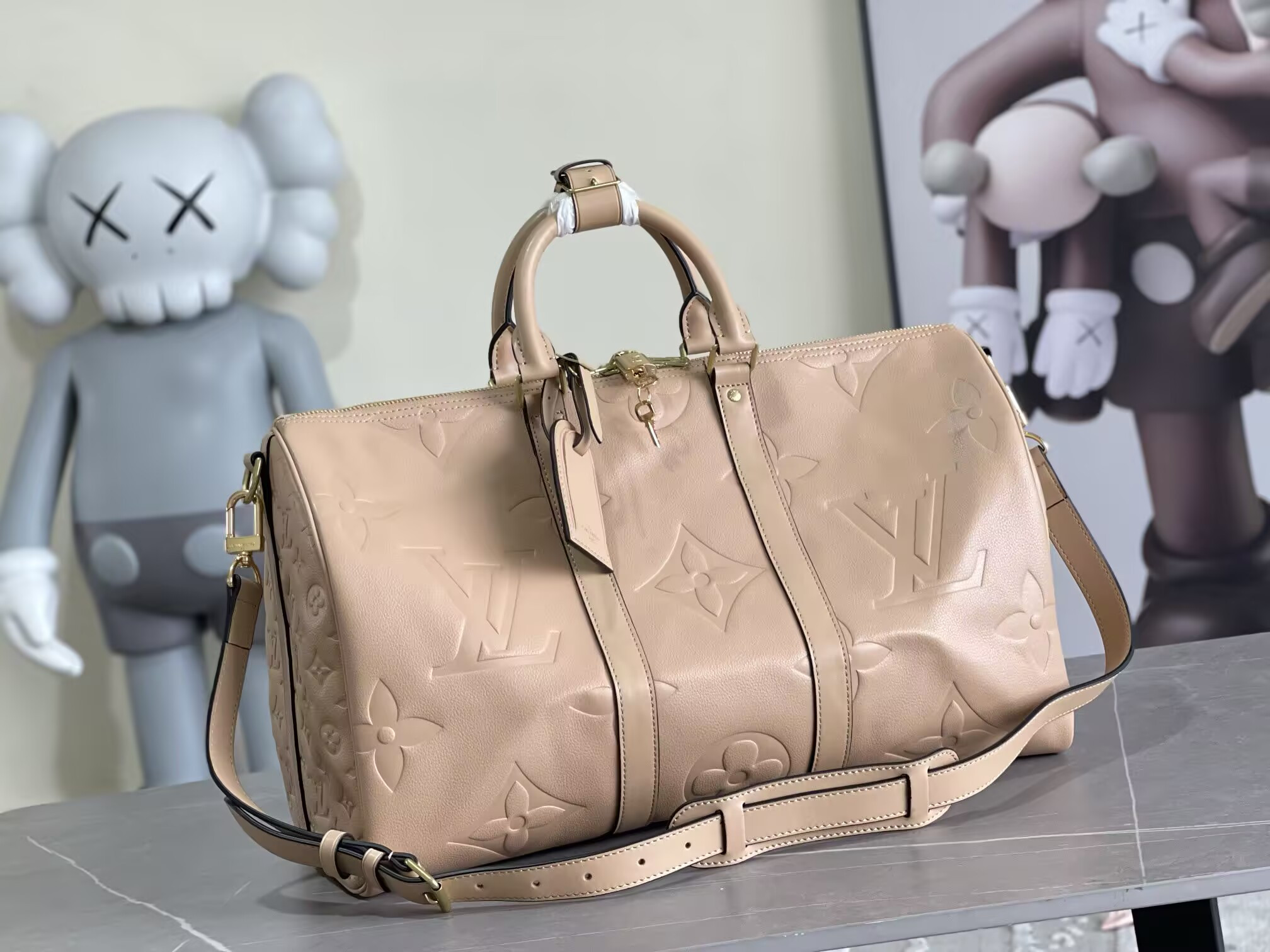 LV KEEPALL BANDOULIÈRE 45 Travel Bag M46114 27x20x45cm