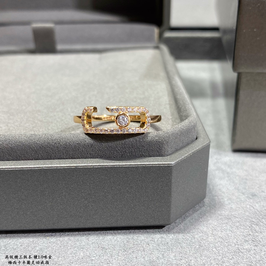 Messika Half Circle Moving Ring