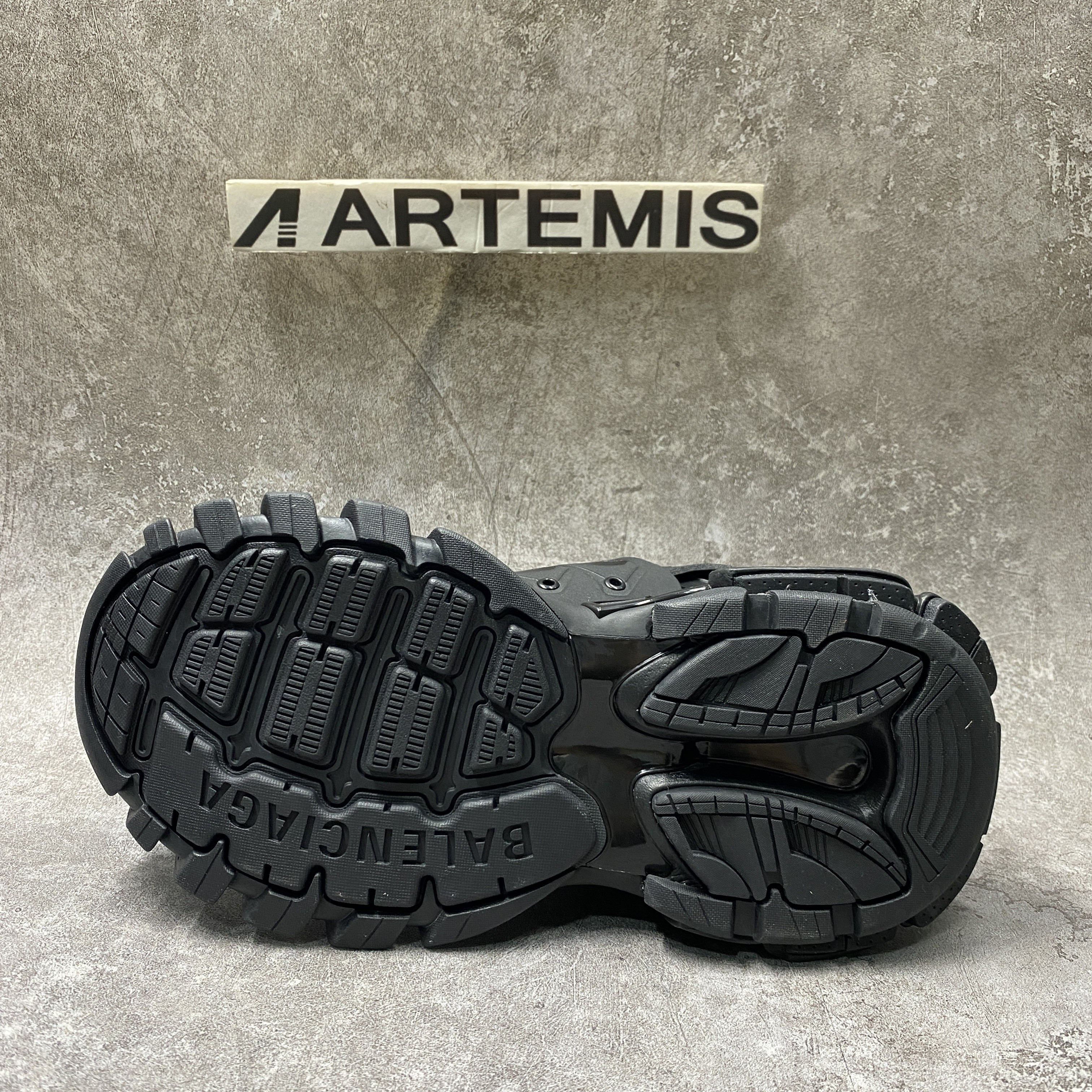 Balenciga Track Sneaker Black Fur