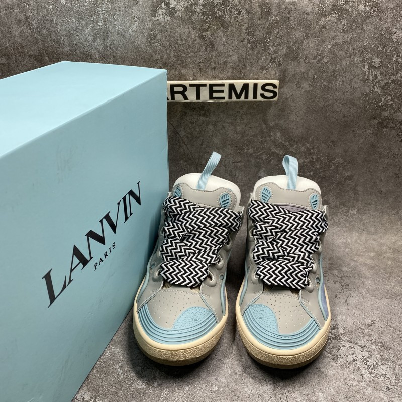 Lanvin Leather Curb Light Blue Gum