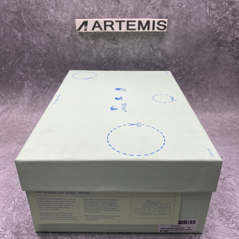 OFF-WHITE Out Of Office OOO 30 MM Low Tops White Light Blue