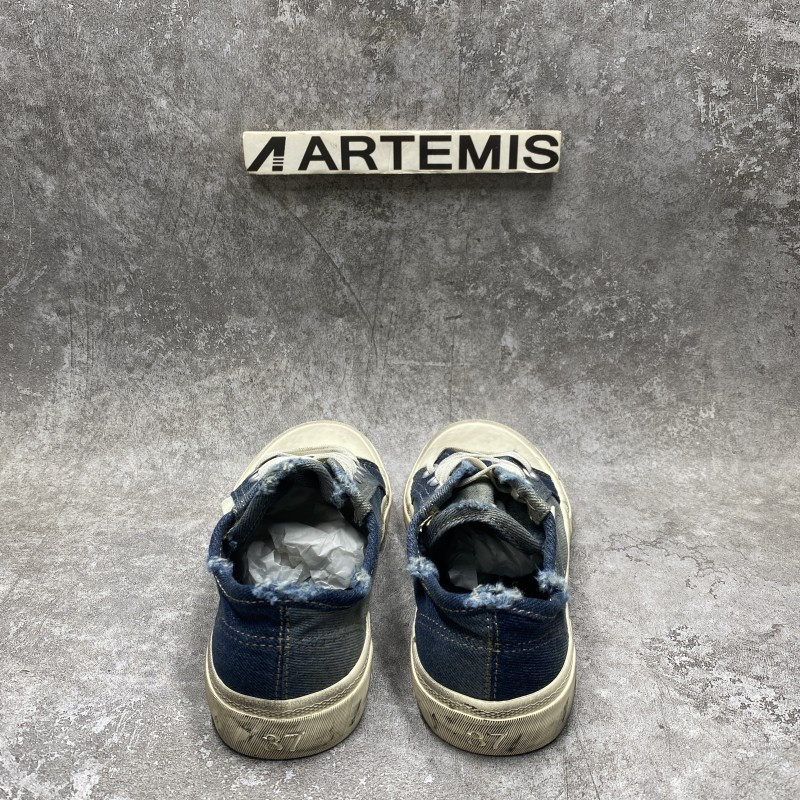 Balenciga Pairs Low Mule Destroyed - Denim