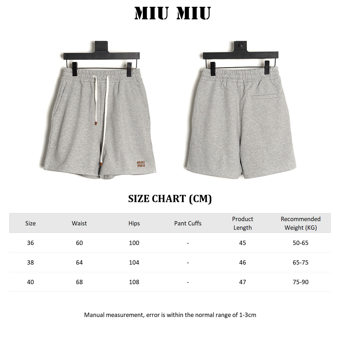 MIU MIU MM shorts