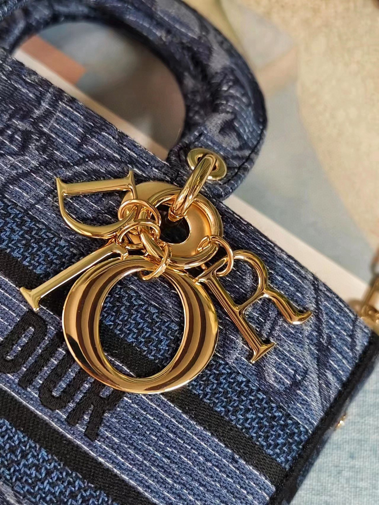 D*or medium lady d-joy bag blue