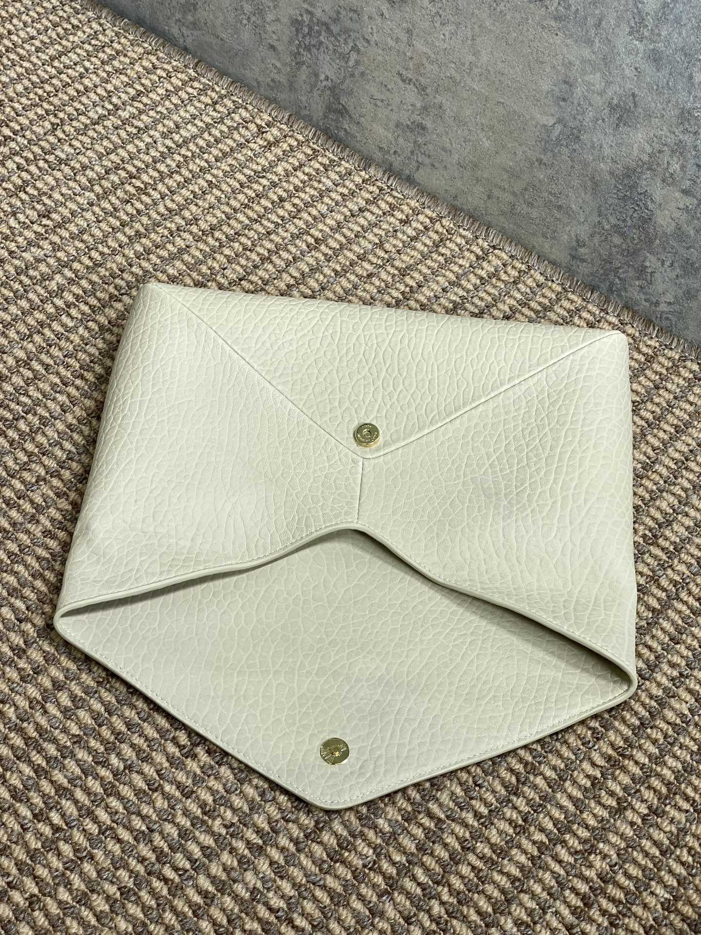 Y*L cassandre large envelope pouch in lambskin 29.5x18x4.5cm