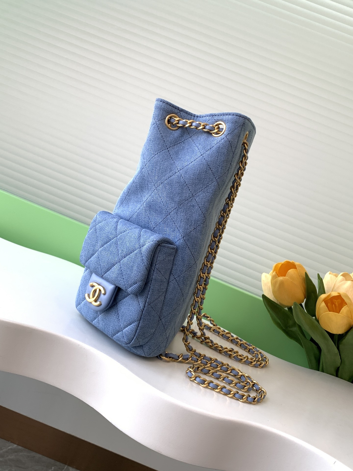 Ch*el backpack 24.5x18x8cm