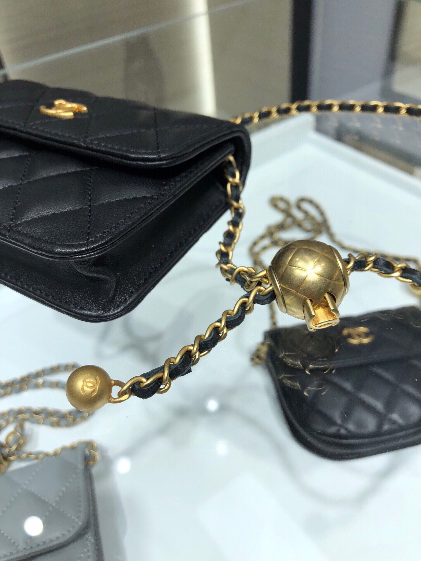 Ch*el 20s flap handbag ap1465 12x9cm