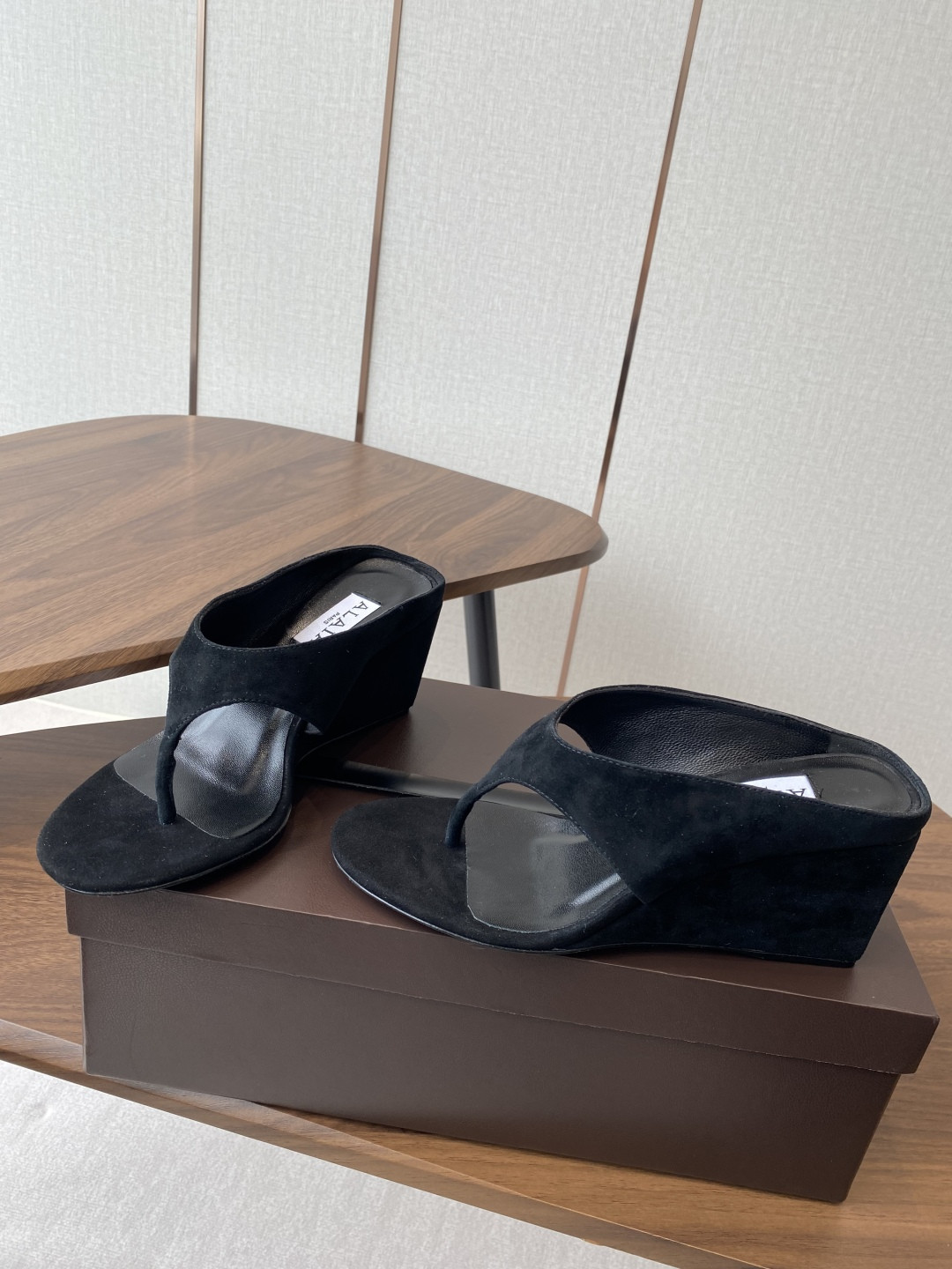 UA Alaia Wedge Cube Satin Sandal(Customized Size 7-10 days production time)